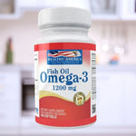 FISH OIL OMEGA 3 1200MG HEALTHY AMERICA