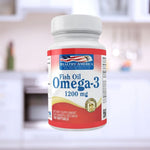 FISH OIL OMEGA 3 1200MG HEALTHY AMERICA