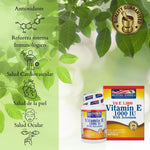 🍃Vitamina e 1000 iu x 50 softgel💚