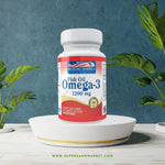 FISH OIL OMEGA 3 1200MG HEALTHY AMERICA